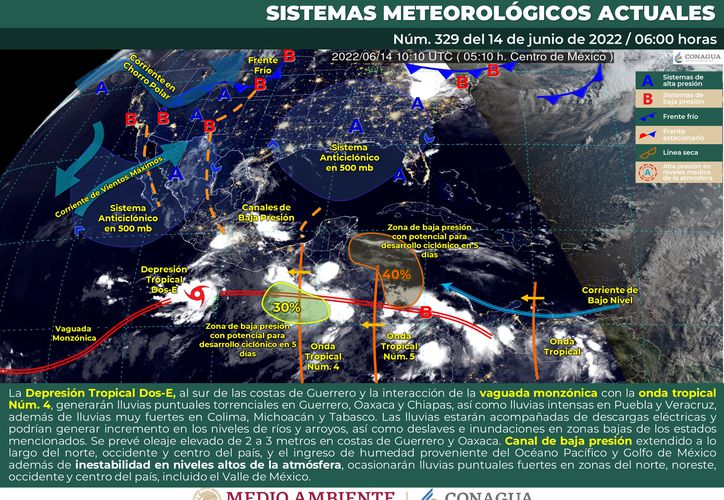 Clima para Cancún y Quintana Roo hoy 14 de junio del 2022