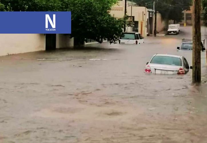 Lluvias dejan bajo el agua varios puntos de Mérida