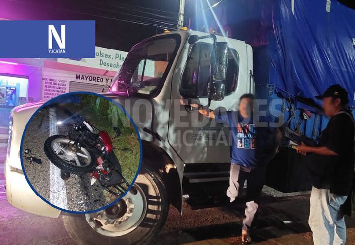 Motociclista muere tras ser impactado por un camión en la Tizimín Río