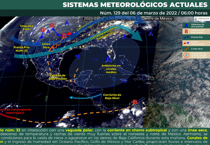 Clima para Cancún y Quintana Roo hoy 06 de marzo de 2022