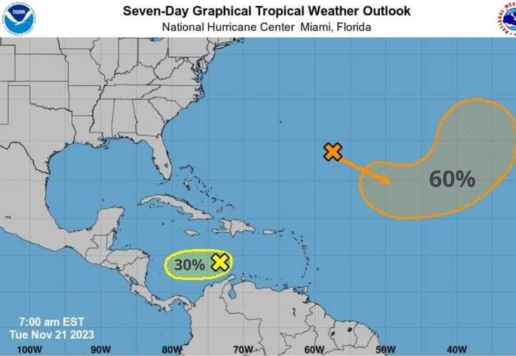 Protección Civil de Cancún detecta nueva zona de baja presión en el