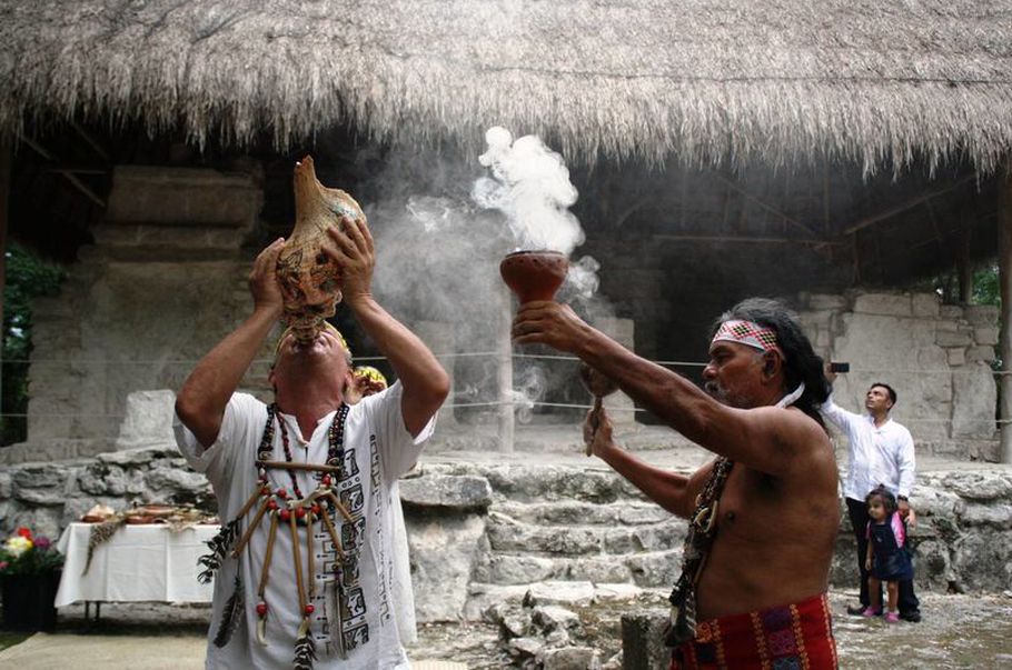 Lanzan plegaria maya para recibir al otoño