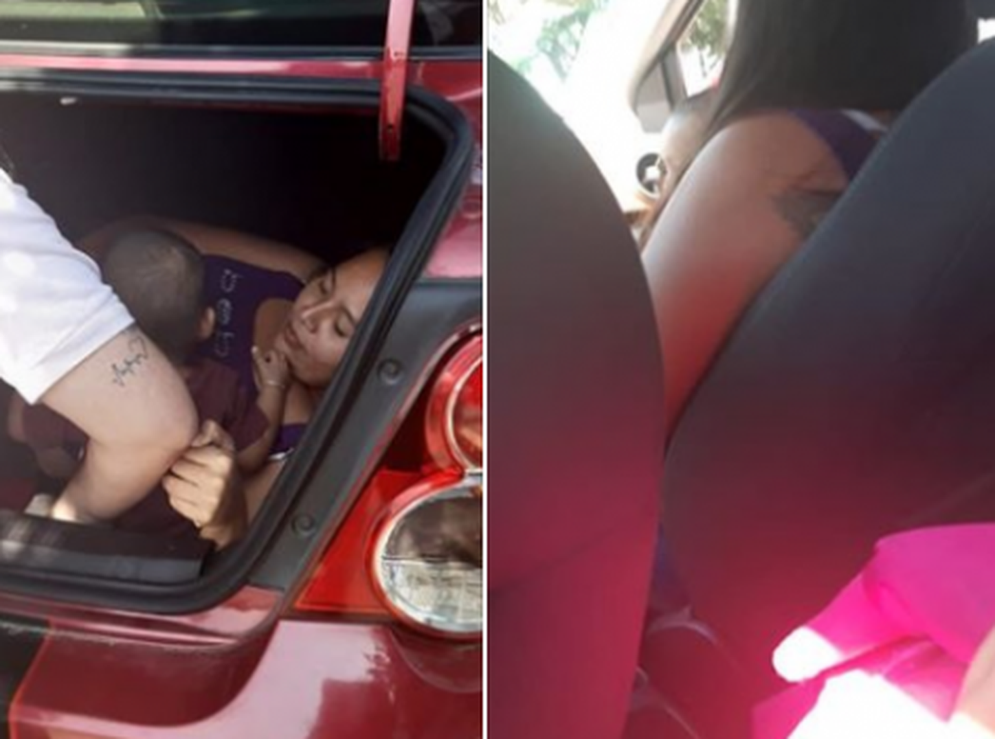 Image result for Esposa se esconde en la cajuela del carro para espiar a su esposo