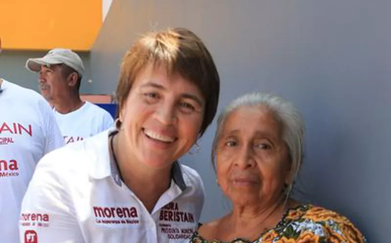Los adultos mayores son una parte importante de la comunidad de Solidaridad, sostuvo la candidata Laura Beristain. (Foto: Redacción)