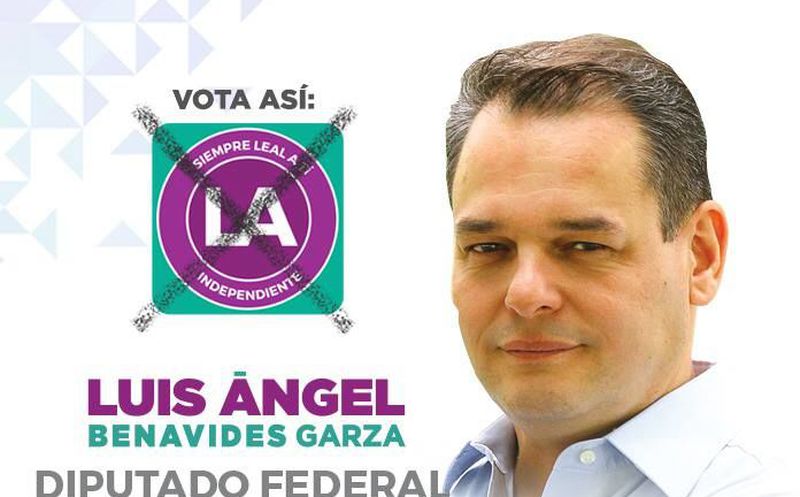 Luis Ángel Benavides Garza, candidato independiente a diputado federal por el distrito 11 de Nuevo León. (Foto: Facebook)