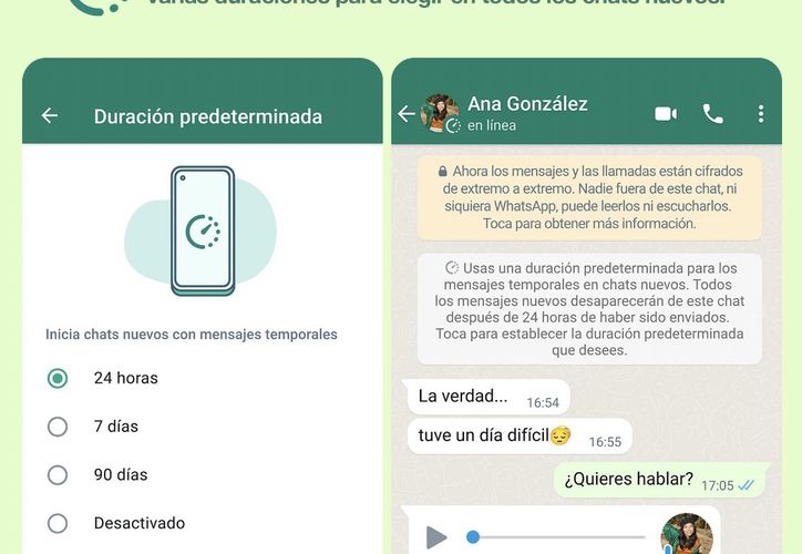 Nuevas Funciones De Whatsapp Mensajes Temporales Y Más Opciones De Duración 4926