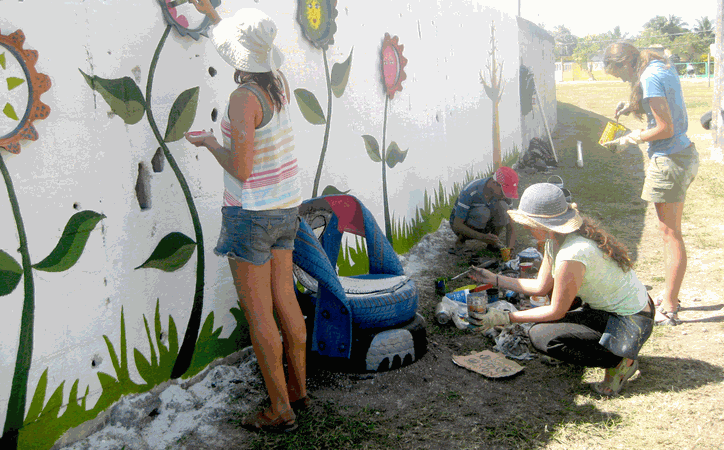 Promueven conciencia ecológica con murales en Bacalar - Sipse.com
