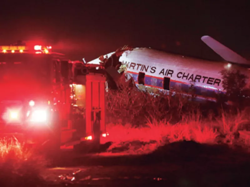 South Africa charter plane crashes; 1 killed, 20 injured.