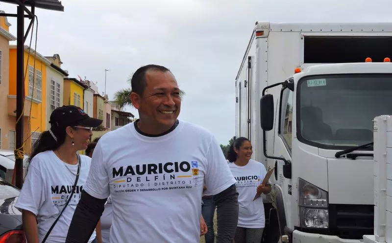 El candidato Mauricio Delfín Avendaño sustentó que trabajará para gestionar las demandas, y así mismo que exista  mayor seguridad en la locación.  (Redacción/SIPSE)