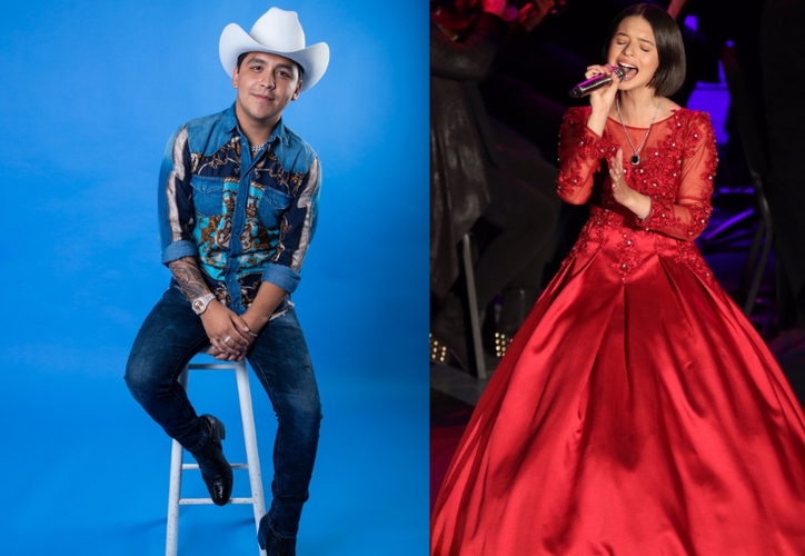 Christian Nodal Y Ángela Aguilar Le Cantan Juntos Al Desamor