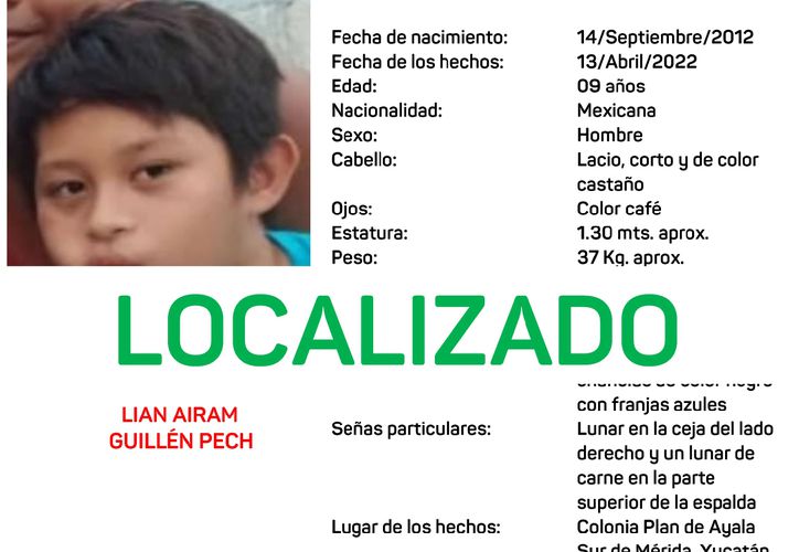 Activan Alerta Amber En Yucatán Por Desaparición De Un Niño En Mérida 7521