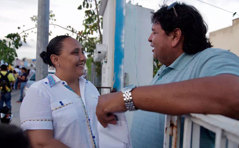 Cristina Torres, abanderada de Por Quintana Roo al Frente, acudirá a la cita en la capital del estado. (Adrián Barreto/SIPSE)