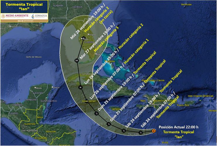 Temporada de huracanes nace la tormenta tropical ‘Ian’ en el Caribe