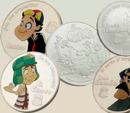 Conmemoran con monedas de plata a El Chavo del 8