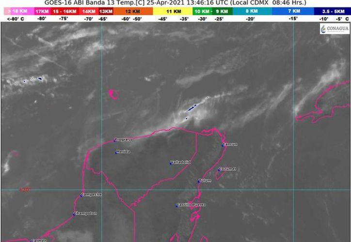 Weather for Cancun and Quintana Roo this Sunday, April 25, 2021