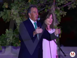 José Antonio Meade llega al debate acompañado de su esposa