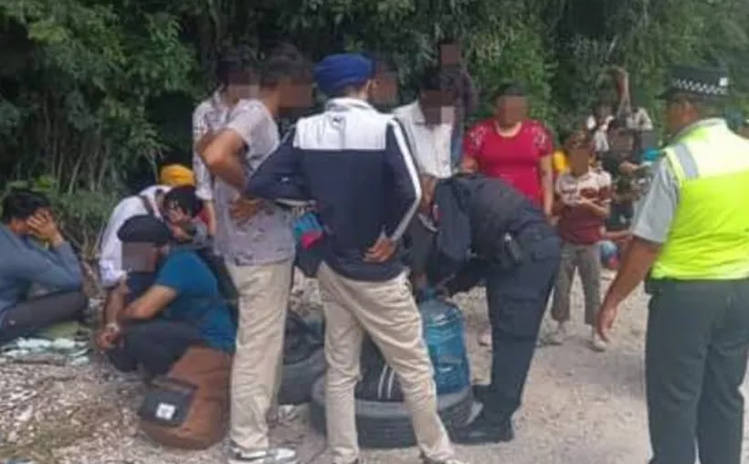 Rescatan a 81 migrantes en rancho de Puerto Morelos.
Foto: De la redacción