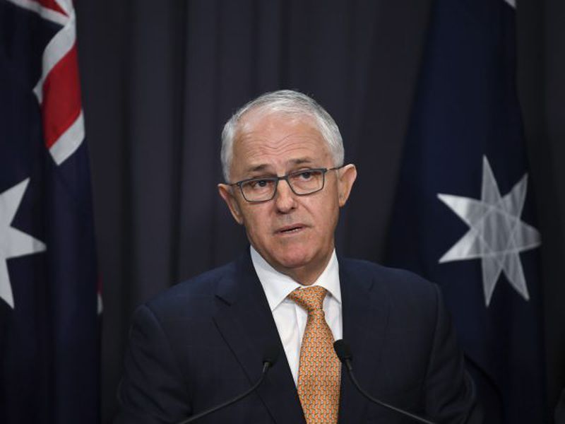 Australia Prime Minister Malcolm Turnbull speaks during a press conference
at Parliament House in Canberra.