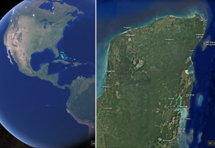 google earth cancun