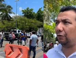 Autoridades atienden caso de intento de cierre en el kilómetro 0 de Cancún