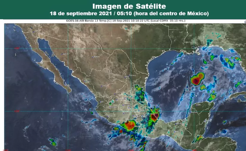 Clima Cancún Quintana Roo 18 de septiembre de 2021 (Conagua)