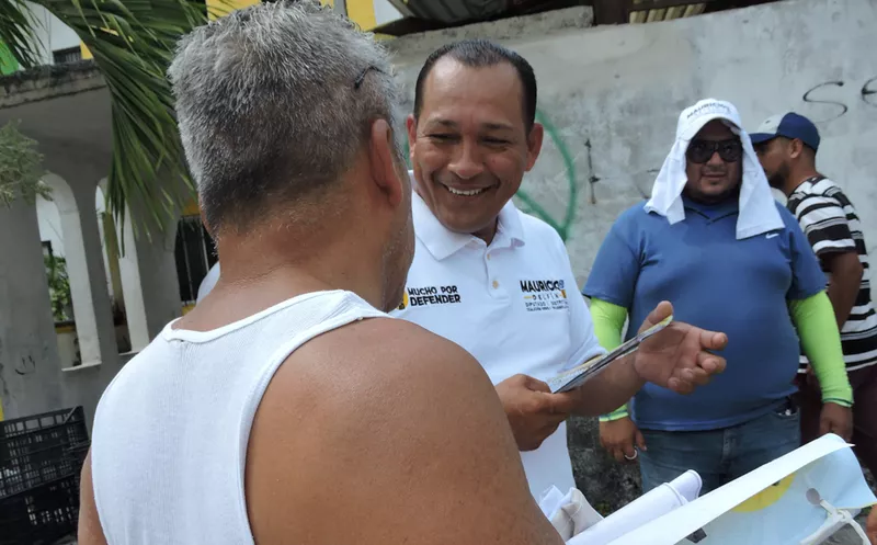 El candidato Mauricio Delfín Avendaño comentó que trabajará para la gestión de cada una de las demandas los ciudadanos. (Redacción/SIPSE)
