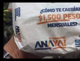 Suspende INE publicidad de Anaya en papel para tortillas