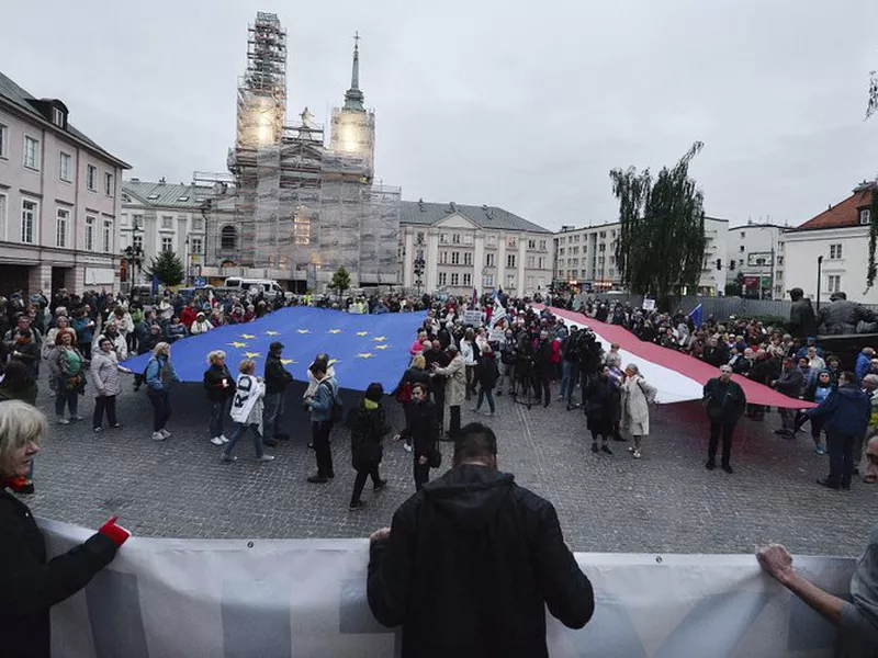 The European Union opened a rule-of-law procedure Monday against Poland over what it sees as flaws in Poland’s Supreme Court law. (AP)
