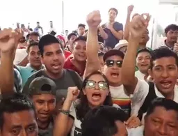 Se registra manifestación durante el cierre de casillas en Playa