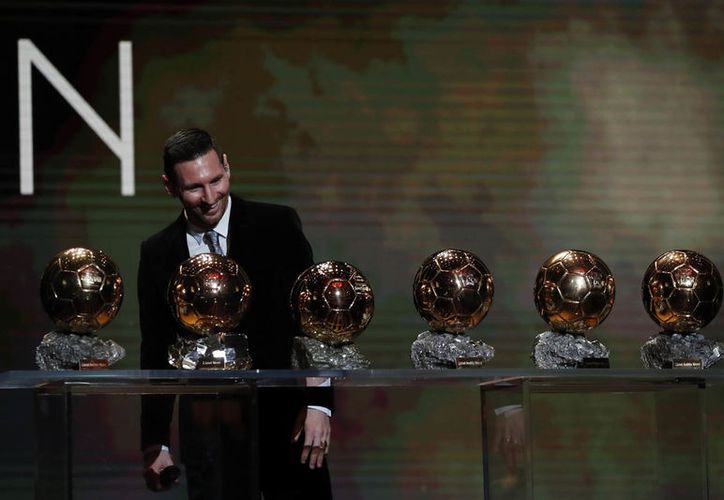 Messi gana su sexto premio Balón de Oro