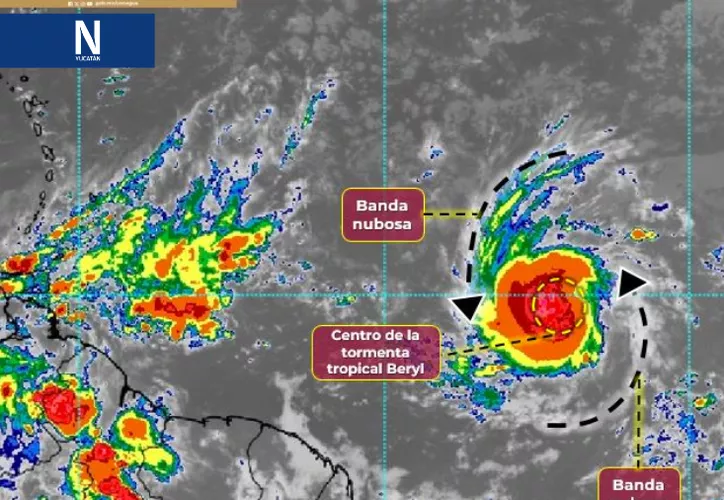Tormenta tropical Beryl se forma en el Atlántico