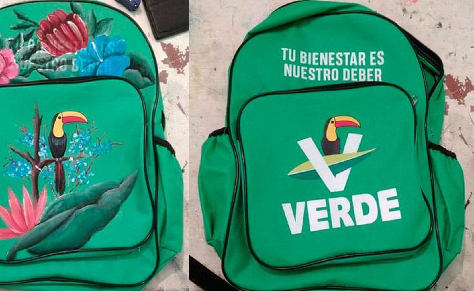 En mÃ¡s de $1,000 venden mochila del partido verde en