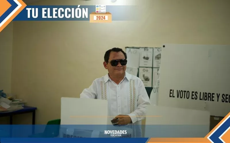 Díaz Mena agradeció a la población que salió a votar.