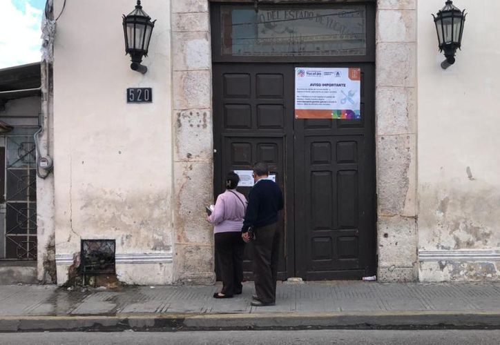Cerrada oficina central del Registro Civil de Mérida hasta