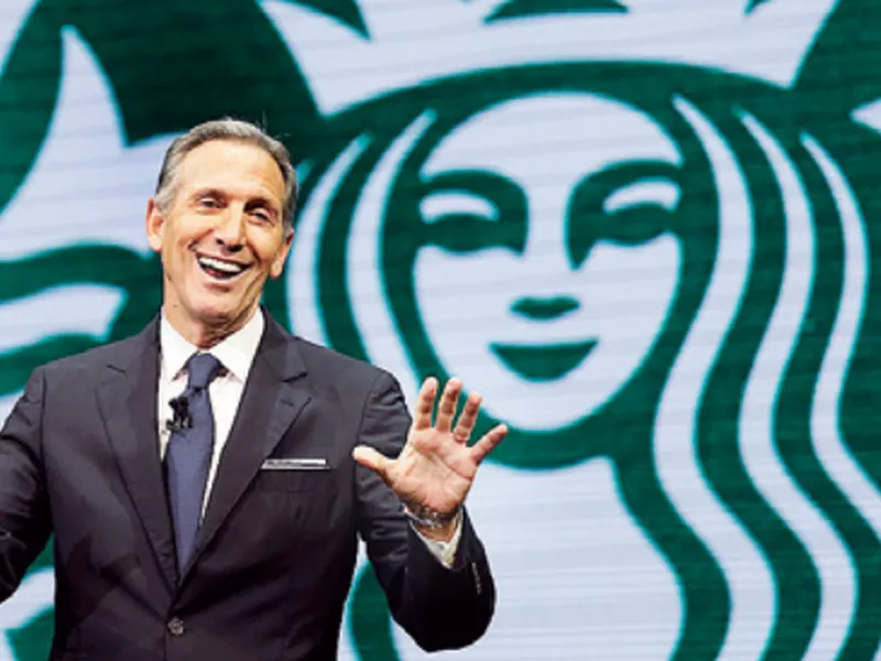 Howard Schultz speaks at the Starbucks annual shareholders meeting in Seattle. (AP)