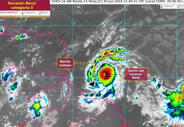 Beryl Ya Es Huracán Categoría 3, Se Intensificó Rápidamente