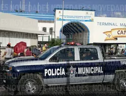Terminal marítima de Puerto Juárez, con pocos votantes
