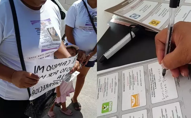 Madre buscadora llega a las urnas: Vota por su hija desaparecida en Cancún / (Foto: Redes)