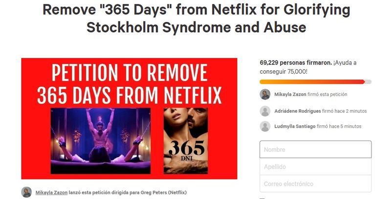 Piden a Netflix eliminar la película '365 Días' por incitar el abuso sexual