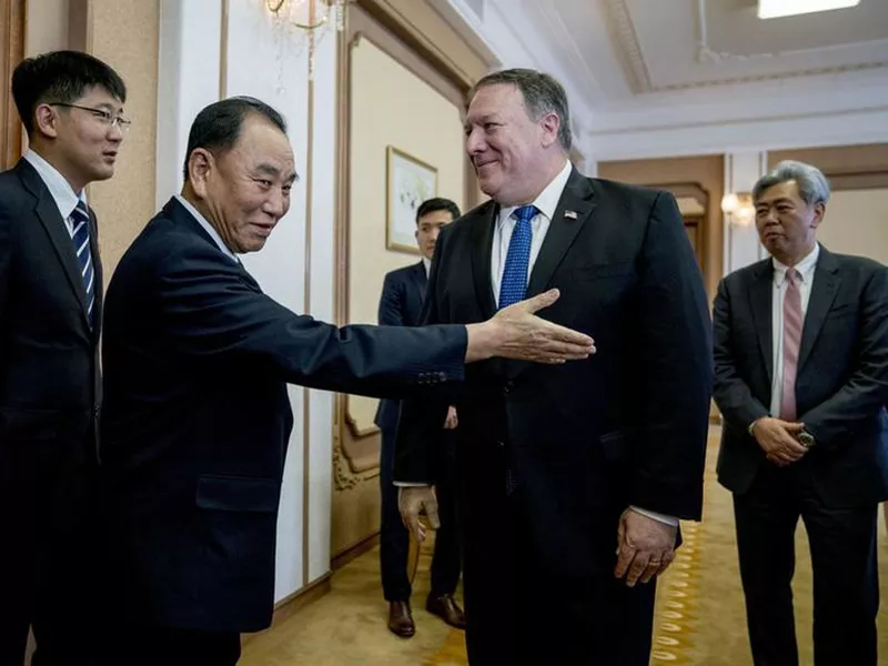 Pompeo has the crucial task of dispelling growing skepticism over how serious Kim is about giving up his nuclear arsenal. (AP)