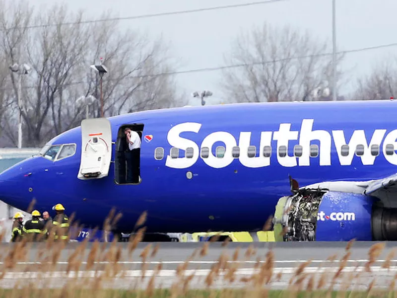 The plane, a twin-engine Boeing 737 bound from New York to Dallas with 149 people aboard. (AP)