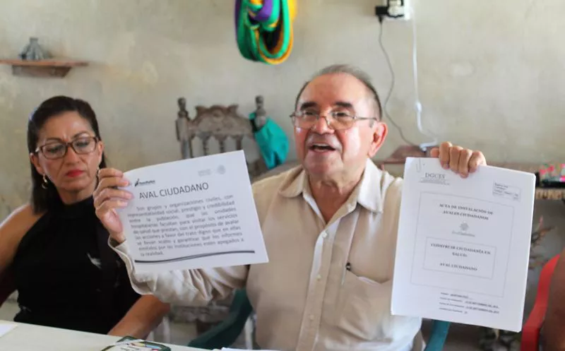 La presentación del documento fue encabezada por Raúl Santana Bastarrachea, presidente de dicha asociación. (Javier Ortiz/SIPSE)