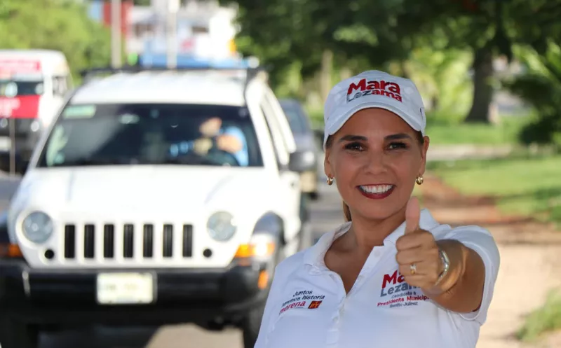 “Nos ganamos el respaldo y la confianza de la gente con trabajo, con propuestas, con cercanía", afirmó la candidata Mara Lezama. (Redacción/SIPSE)