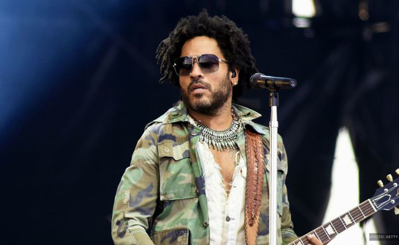 Lenny Kravitz toca en tierras aztecas