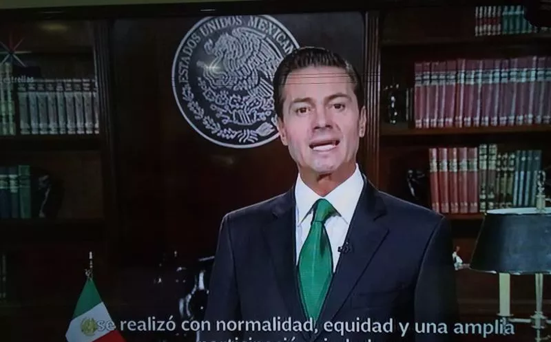 'Hago un llamado a los ciudadanos para que nos unamos, la nación nos necesita a todos, a todos por un bien común', dijo Peña Nieto, presidente de la República. (Captura de pantalla)